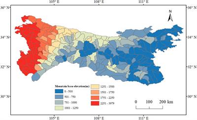 The quantification of mountain base elevation based on mountain structure modeling